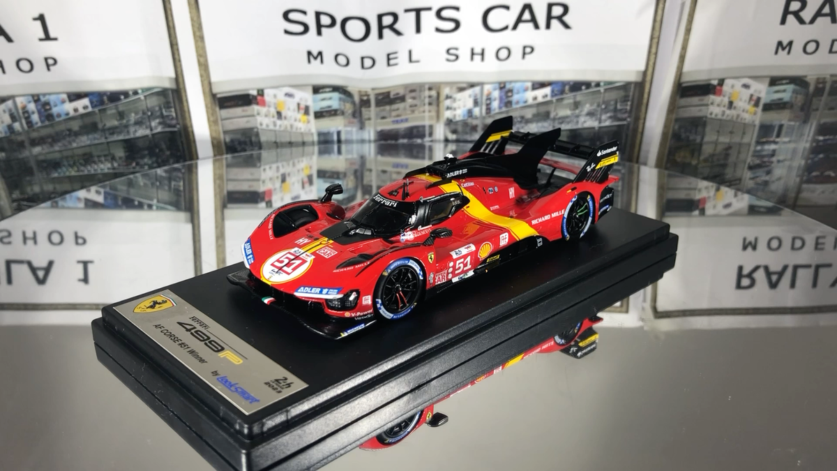 Looksmart LSLM162 Ferrari 499P Hypercar #51 Le Mans Winner Looksmart LSLM162 Ferrari 499P Hypercar #51 Le Mans Winner