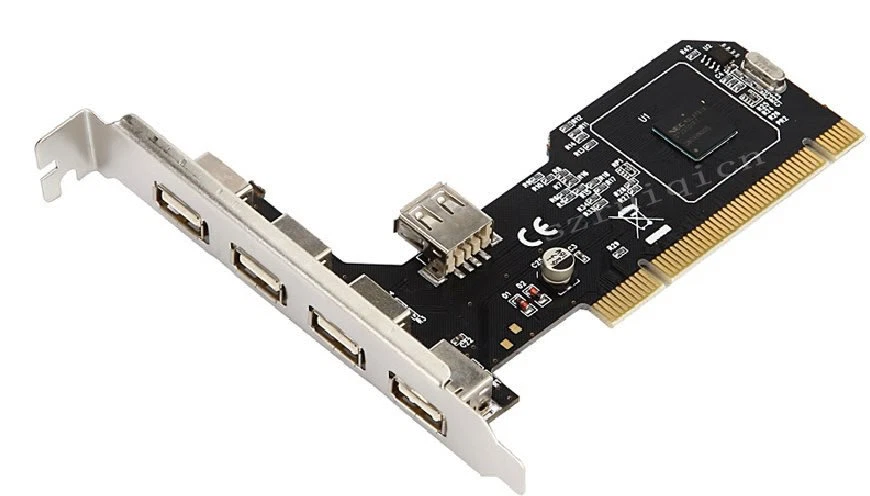 PCI 32bit to 4+1 ports USB2.0 Expansion Controller Card PCI 5x USB2.0 NEC Chip - Image 2 of 3