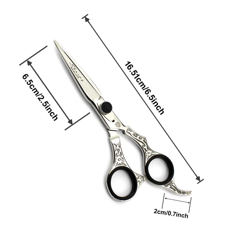 Professional Barber Hairdressing Scissors And Thinning 6.5" Inch Japanese Steel - Image 2 of 3