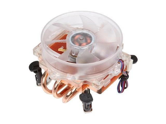 Overclock LED Cooler Fan for Intel Core 2 Duo P4 Socket T LGA 775 CPU HPH-9525CU - Image 3 of 4
