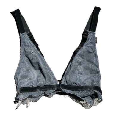 🌻Victoria's Secret Velvet Lace Wireless Front Closure Bralette Size Small