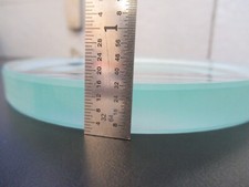HUGE OPTICAL GLASS LENS BI CONCAVE LASER OPTICS AS PICTURED 5M-A-40
