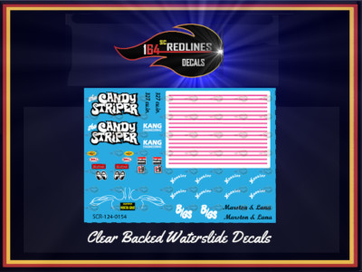 1/24 Scale '55 Chevy ''Candy Striper'' Gasser  Decal SCR-124-0154