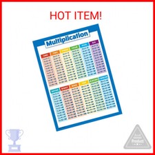 Multiplication Table Poster for Kids - Educational Times Table Chart for Math Cl
