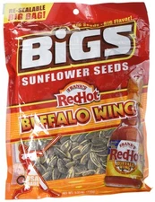 BIGS Bold and Tangy Buffalo Wing Sunflower Seeds 5.35 Ounces Non GMO Gluten Free