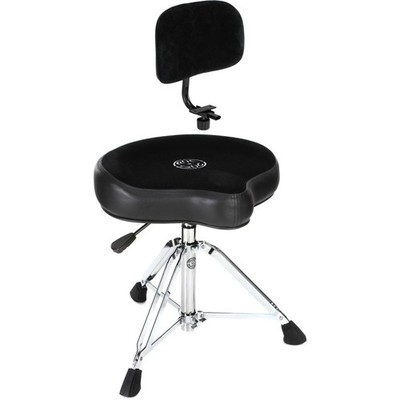 New Roc N Soc Nitro Black Drum Throne with Backrest, Hydraulic / New In Box