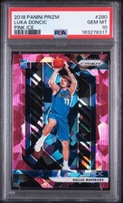 LUKA DONCIC 2018 PRIZM PINK ICE RC #280 PSA 10 GEM MINT! LAKERS NBA! #163278317