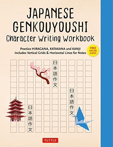 Japanese Genkouyoushi Character Writing Workbook: by Tuttle Studio PAPERBACK - Image 7