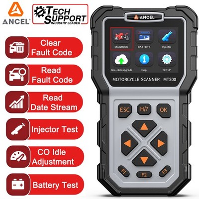 MT200 Motorcycle Scanner OBD2 Diagnostic Tool Full System For Honda KTM SUZUKI