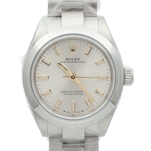 ROLEX Oyster Perpetual 28 267200 Automatic Watch Stainless Steel Silver