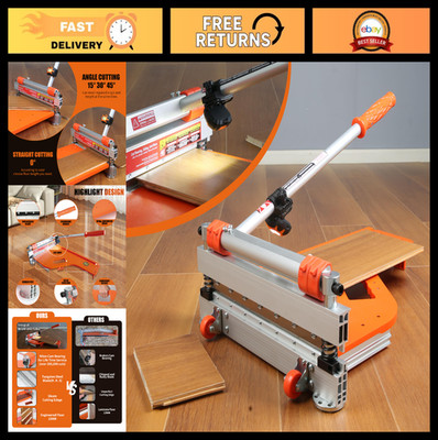 13'' Vinyl Floor Cutter with Wheels - Easy Angle & Length Cutting Tool for LVP, L