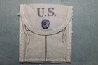 US Military Issue WW2 M1 Carbine Ammo Magazine Stock Belt Pouch Khaki Canvas J54