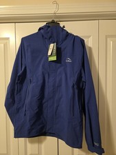 Giacca antipioggia LL Bean Cresta TEK elasticizzata blu impermeabile uomo TG. Piccolo