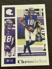 2020 Panini Chronicles Justin Jefferson Football Rookie Card RC