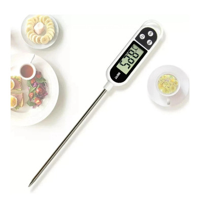 Digital Food Thermometer with Stainless Steel Probe for Cooking, Kitchen, BBQ, R