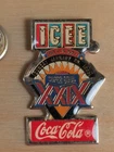VINTAGE SUPER BOWL XXIX ICEE Coca-Cola LAPEL PIN HAT RARE COLLECTABLE PIN