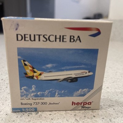 Herpa Wings 1:500 Boeing 737-300 Deutsche BA Bauhaus