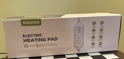 NowWish Electric Heating Pad, Extra Large- 12''x24'', Washable, black 