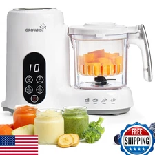 GROWNSY Baby Food Maker & Processor: Steam, Blend, Puree, Grind - Auto Cook, BPA