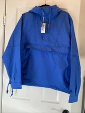 Alpine Design Men's Large Blue Infusion Anorak Water Repellent, Wind Resistant