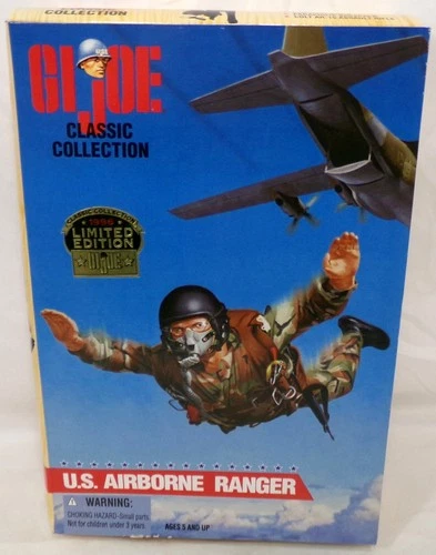 1996 GI Joe Classic Collection U.S. Airborne Ranger 12" Figure Hasbro New Sealed