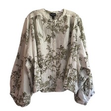 Scoop Blouse Womens XXL 20 NWT Toile Floral B...