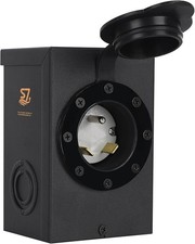 30A Generator Power Inlet Box NEMA L5-30P 125V Weatherproof Outdoor ETL