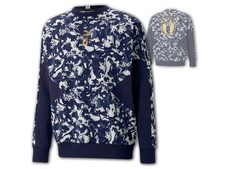 Puma FIGC Italia TFS Crew Felpa Blu Italia Maglione Squadra Azzurra S-XXL