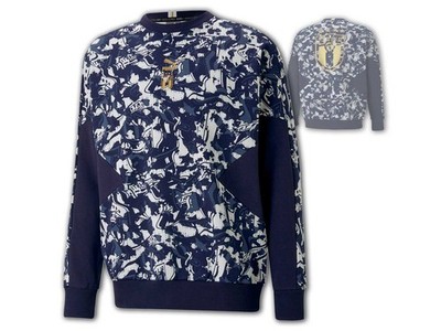 Puma FIGC Italien TFS Crew Sweatshirt blau Italia Pullover Squadra Azzurra S-XXL