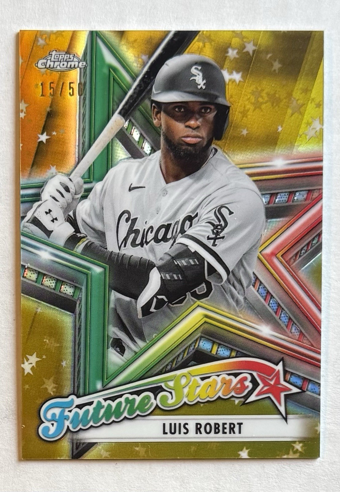 2021 Topps Chrome - Luis Robert #FS-1 Future Stars Gold Refractor /50