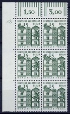 Berlin Nr. 243 DZ postfrisch Eckrandsechserblock Ecke 1 Druckerzeichen 12 187