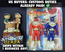 Chouriki Sentai Ohranger OhRangers Red  Blue Figure - Power Rangers Zeo 1995