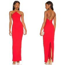 NEW NWT Nookie Trinity Maxi Gown In Cherry Red SIZE L