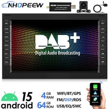 DAB+ For VW Transporter T5 2004-2009 7" Android 15 CarPlay Car Stereo GPS BT AHD