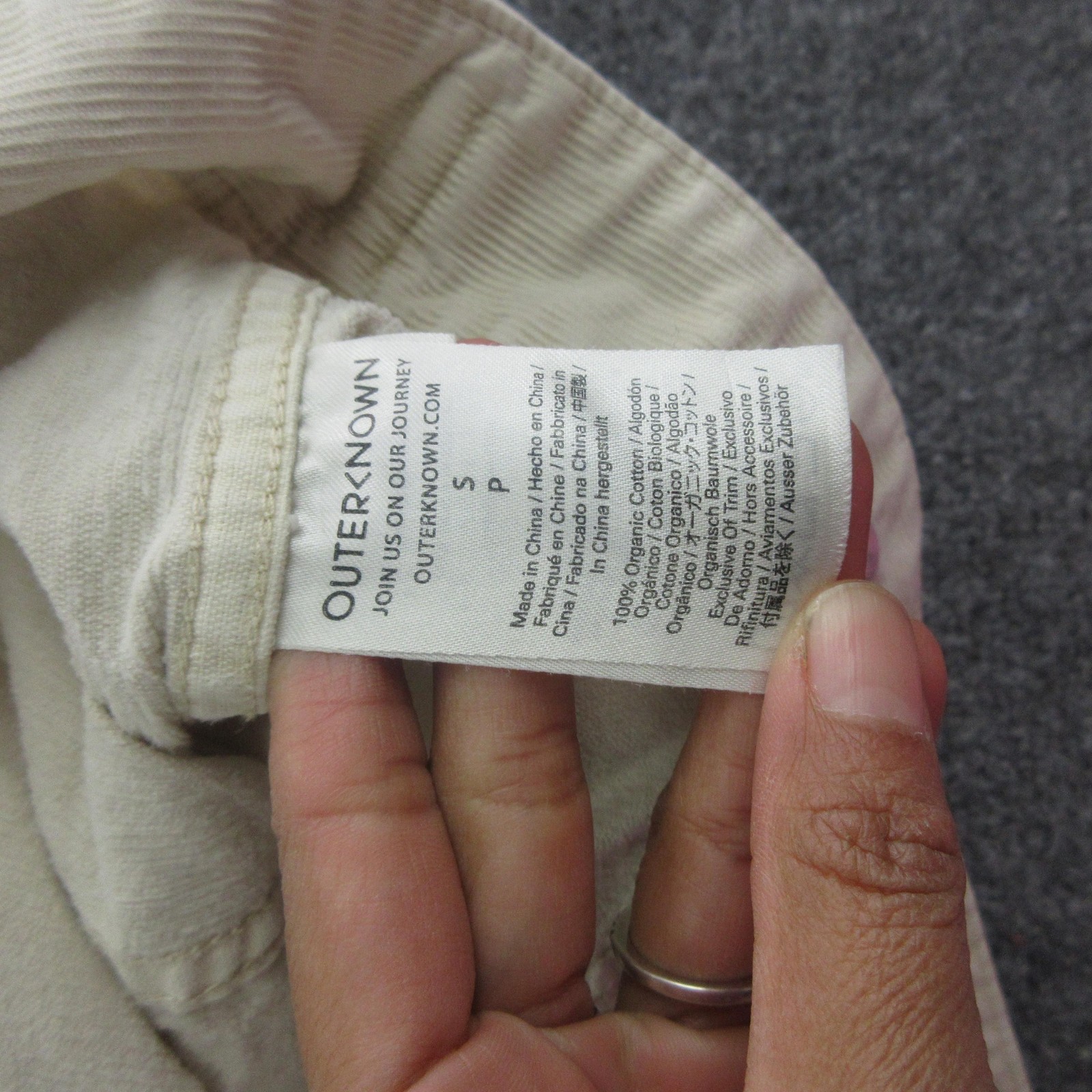 Outerknown Jacket Womens Small White Corduroy Tru… - image 7