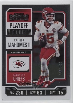 2023 Panini Contenders Playoff Ticket 88/199 Patrick Mahomes II #51 16wc