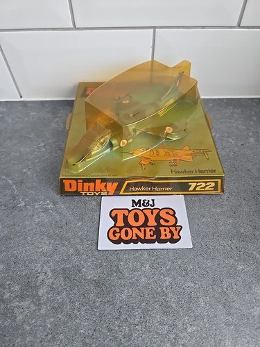 DINKY  No.722 Hawker Harrier GR MK1 Vintage 1970s Diecast  In Original Box.