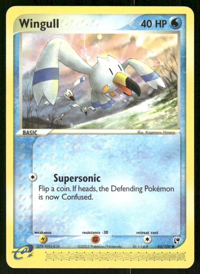 Pokemon Tcg Wingull #84 Pokemon Sandstorm LP