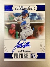 2023 Panini Flawless Jett Williams 05/15 Sapphire Blue Future Ink Auto #FI-JW