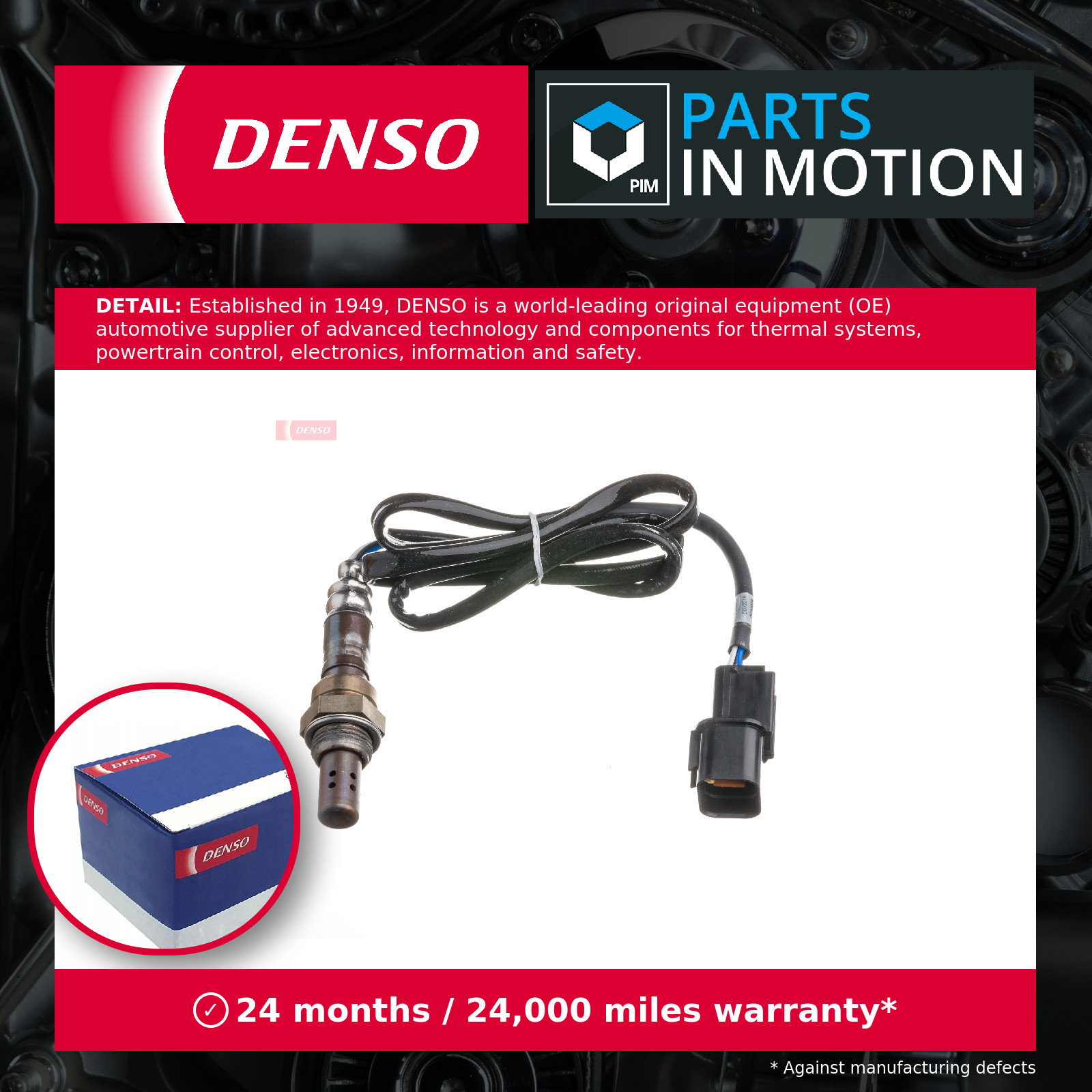 Lambda Sensor fits MITSUBISHI LANCER Mk5, Mk6 2.0 92 to 00 4G63Turbo Oxygen New