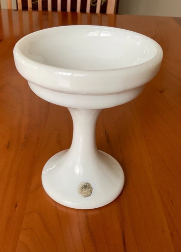 Westmoreland White Milk Glass Pedestal Fairy Lamp  BASE ONLY