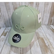 Alo Yoga Off-Duty Cap Sage Green Embroidered Logo Baseball Hat W7112R One Size
