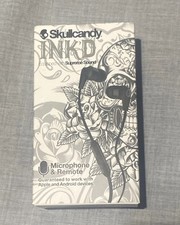 Skullcandy Ink  d Wired Earphone Microphone  Remote Black New In Box