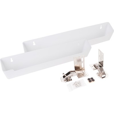 Hardware Resources 14-13/16'' Slim Depth Plastic Tip-Out Tray Kit for Sink Front
