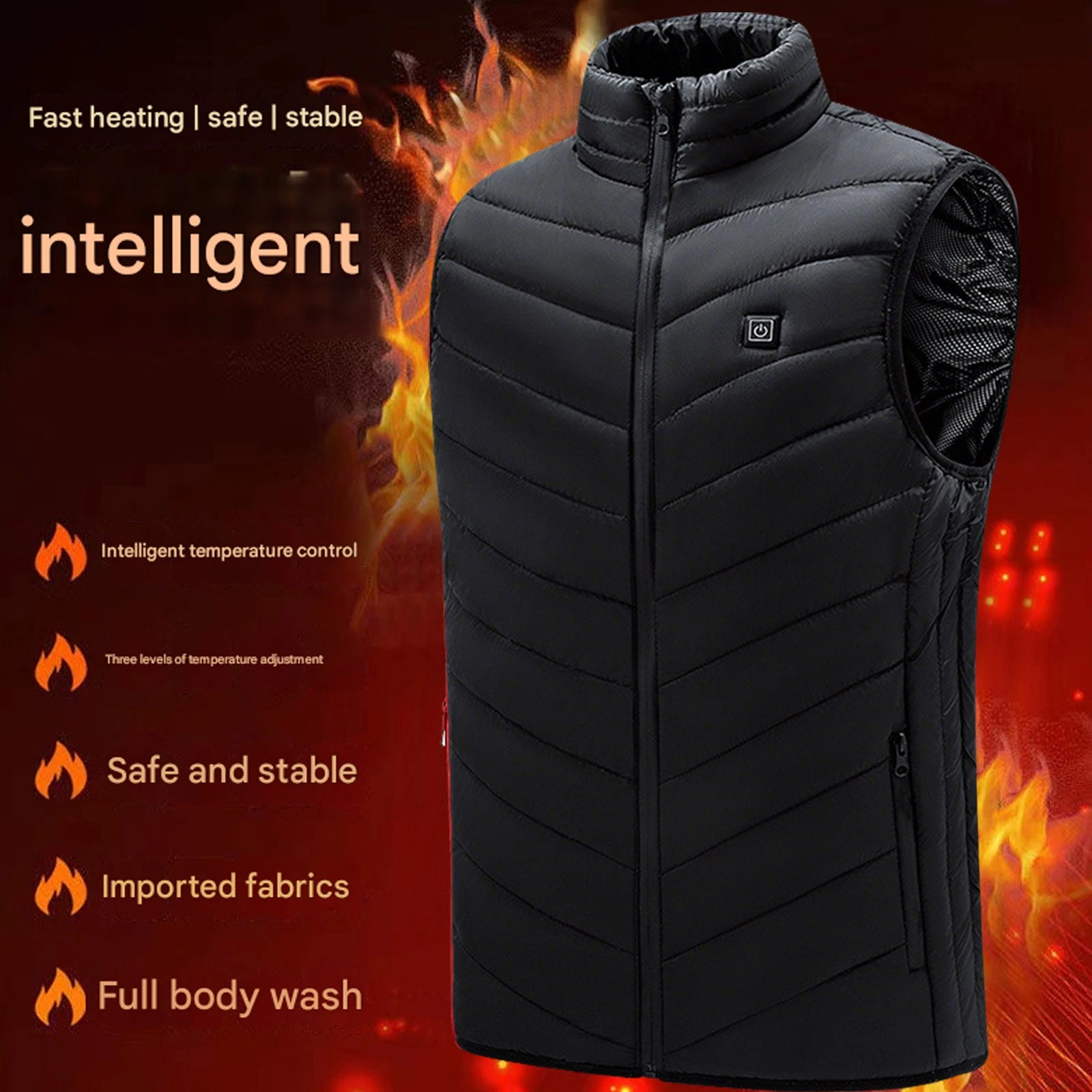 Heated Vest Warm Winter Electric Jacket with Battery Pack Heating Coat Thermal
Opens in a new window