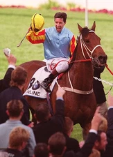 Horse Racing Sunline Winning The 1999 Cox Plate 2 Old Photo