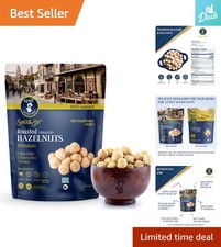 Luxurious Natural Roasted Hazelnuts 16 oz - Non-GMO, Kosher, Unsalted