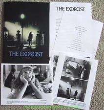 THE EXORCIST PRESS KIT  3 PHOTO STILLS  WILLIAN FRIEDKIN Movie Poster Art !