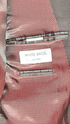 Anzug von White Bros., in Bordeaux, Größe: Jacke 58  Hose 56 Abiball Tanzstunde