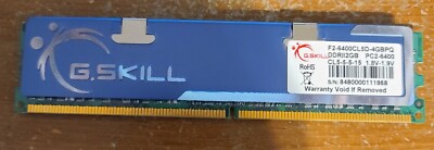 Barrette Mémoire G.SKILL F2-6400CL4D-2GBBPK - DDR2 1GB - Occasion